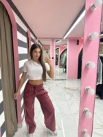 Wine Trackline Pants