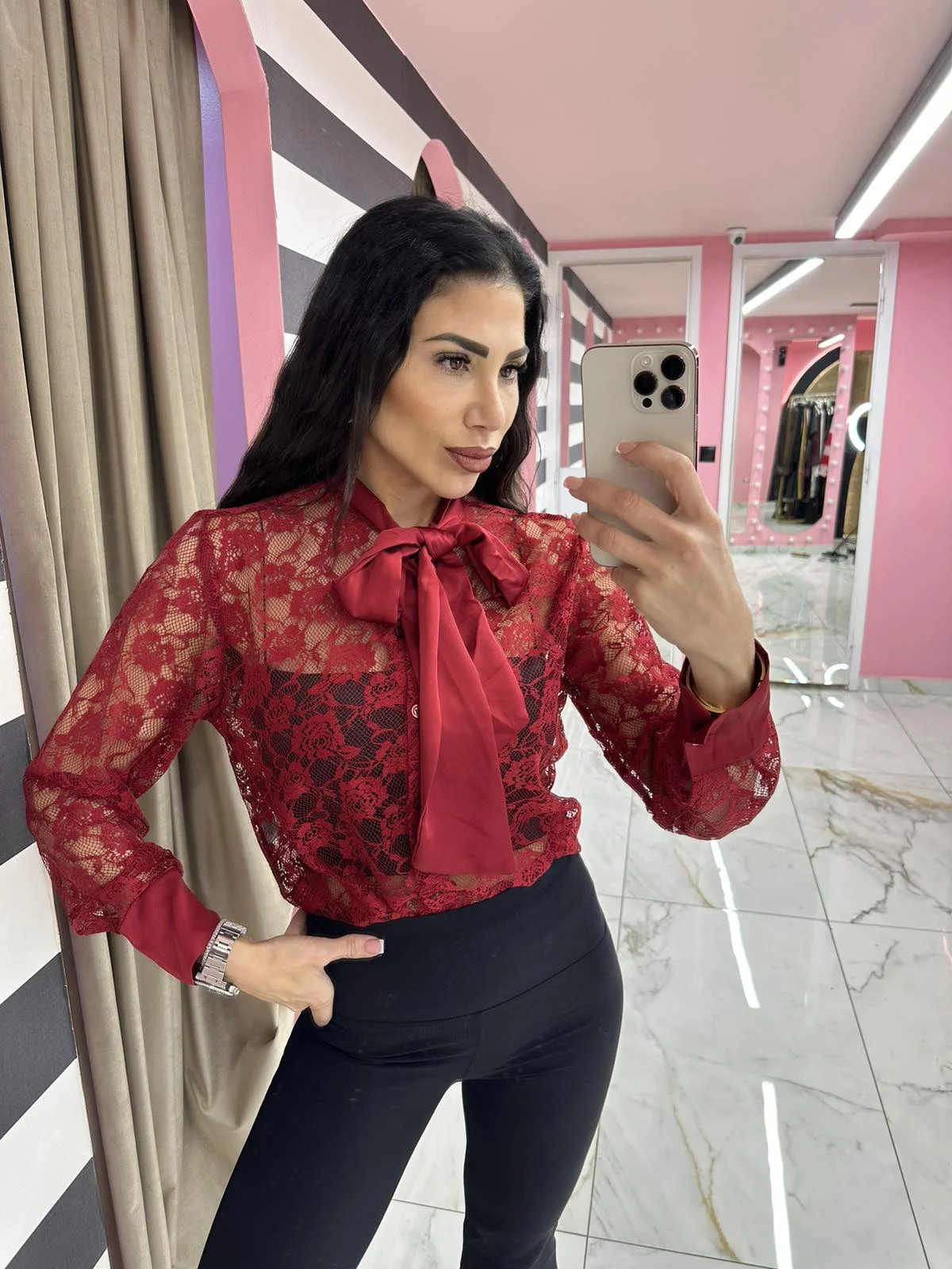 0-02-05-60d7bab775a6e5960318868323594cf176477ebca5d48667b2e9329deae6c158_2237f851f0a Red Flower Blouse - Image 1