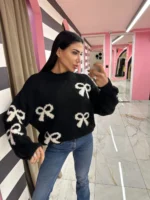 Bow Dream Sweater – Μαύρο