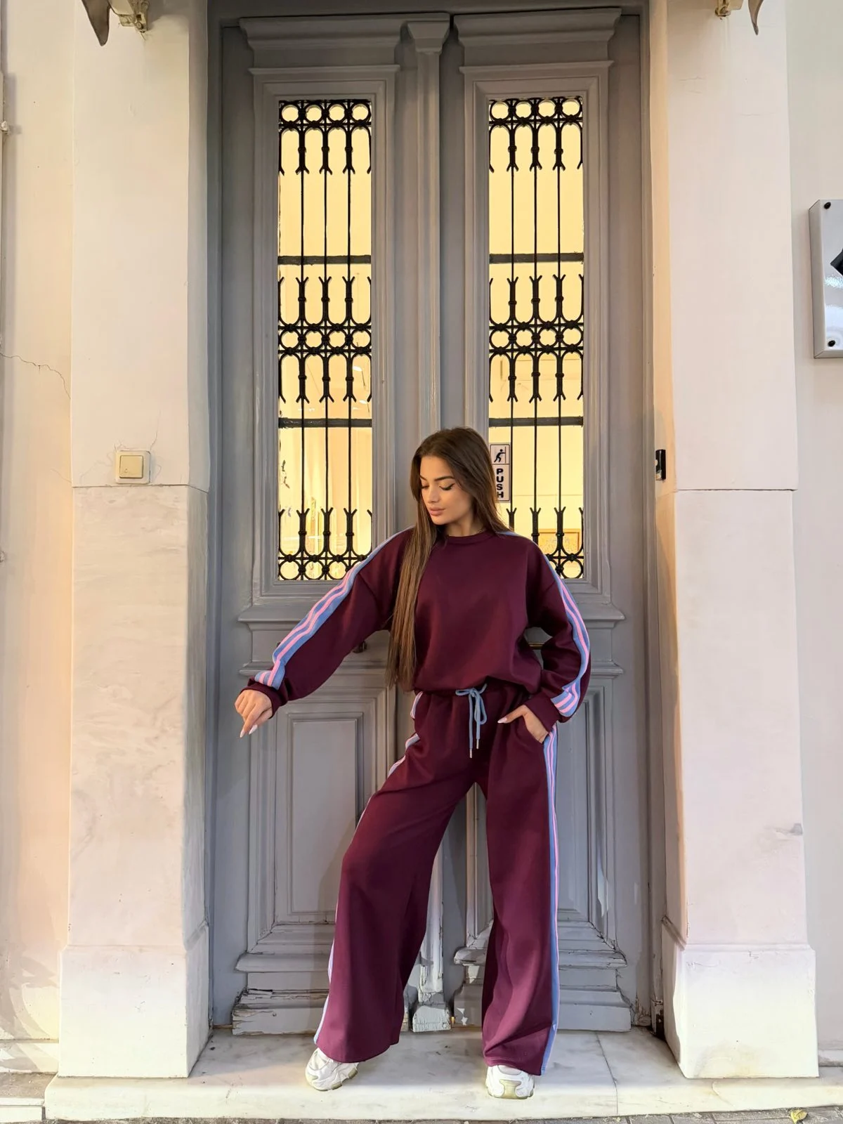 0-02-05-7bb3fe3f7e127f3092334a658df5315343905211ff46a5766e37f29a3eb5ef10_2220b1fd527 Berry Stripe Set - Image 1