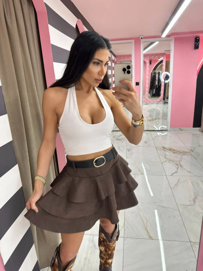 Mocha Breeze Skirt-Shorts - Image 2