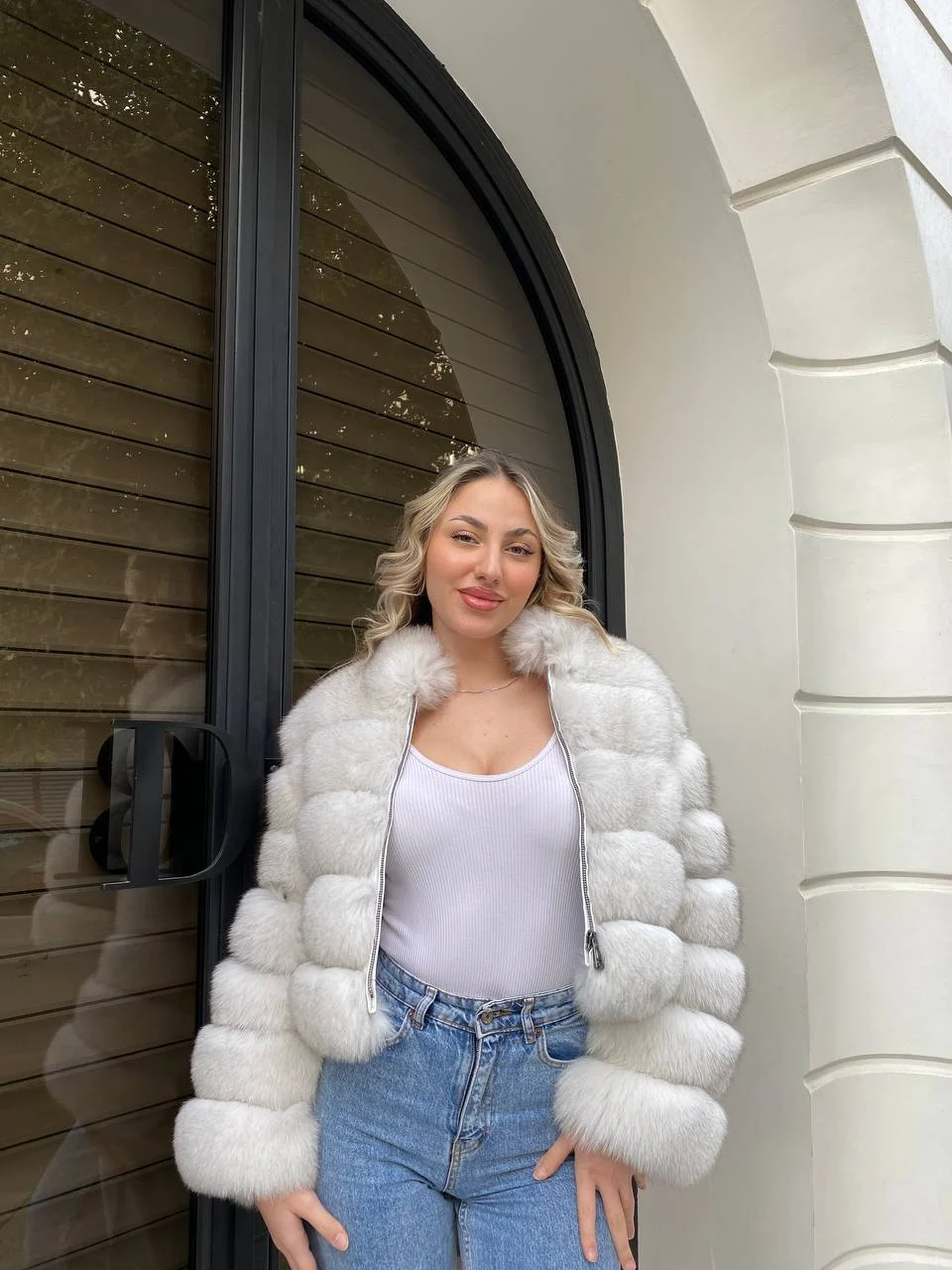 0-02-05-94c27617443fdedb03919526c3ab907609270809f09d145db45aa307c1c7c0df_22371e1c99d Snow Queen Fox Fur Jacket - Image 1