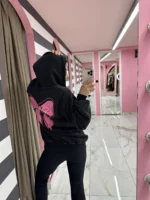 Black Zip Hoodie - Image 2