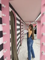 Denim Goddess Jumpsuit - Image 3