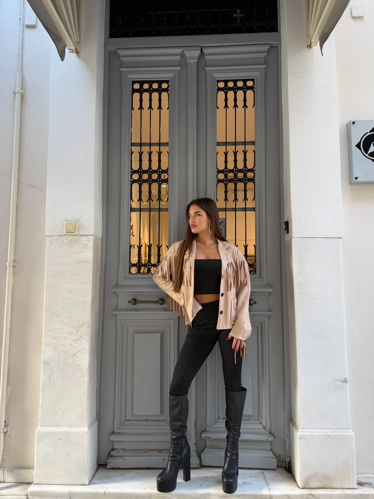 0-02-05-9f92ebd89efd7f912db7cded62f80c954088aff2631fa3ce2fe80d2d91c8e80d_2228c5f1648 Sand Fringe Jacket - Image 1