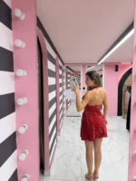 Golden Hour red Dress - Image 3