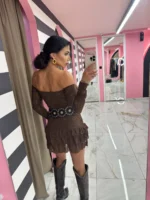 Cocoa Dream Mini Dress - Image 2