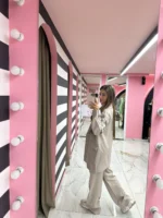 Sleek Taupe Suit Set - Image 3