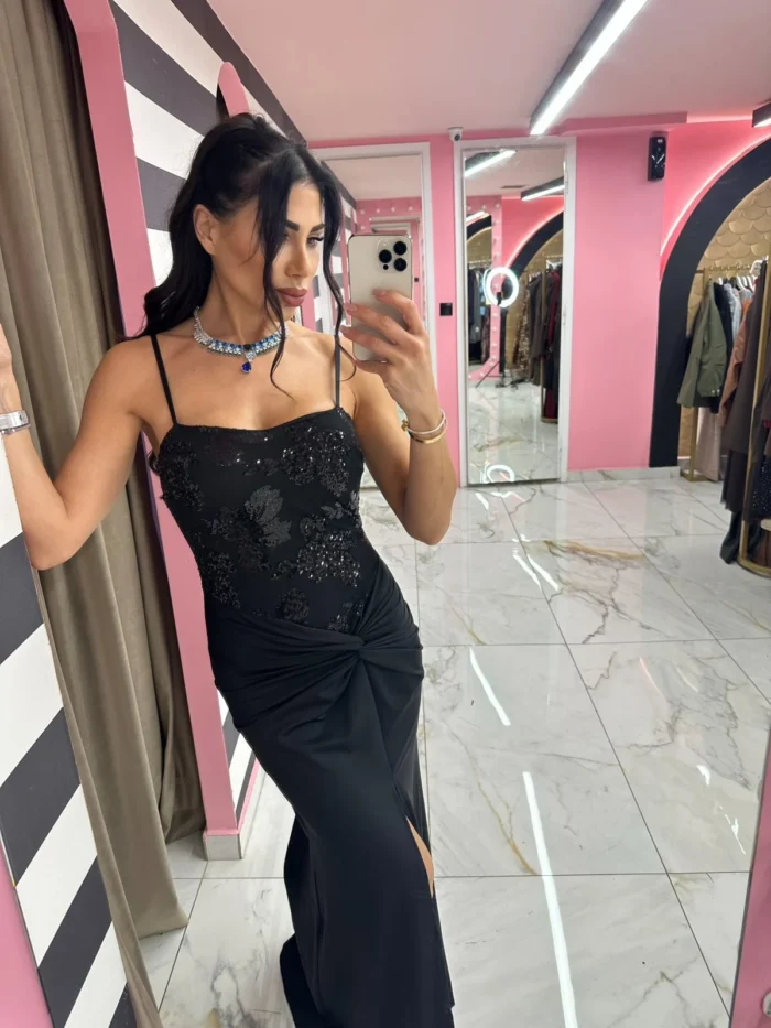 Midnight Sparkle Maxi Dress - Image 2