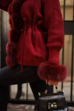 Bordeaux Fur Knit Luxe - Image 5