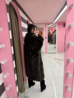 Cocoa Luxe Fur Coat - Image 2