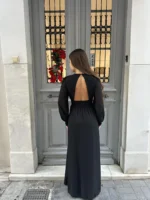Black Elegance Maxi Dress - Image 3