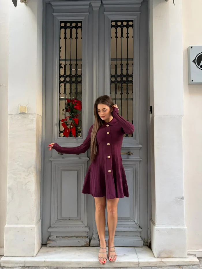 Ruby Button Mini Dress - Image 2