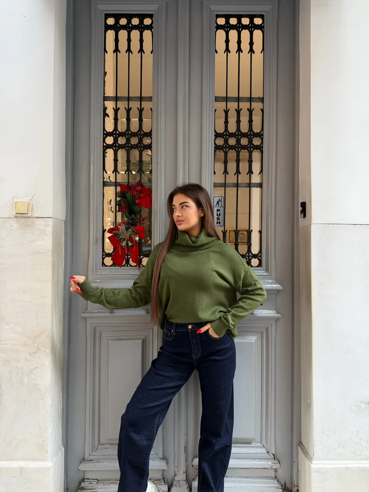 0-02-05-a2f3b167d7c2be2a8330f29481207352ae41e3453938601ad0209d8ea762d3d4_223198a16ce Olive Soft Turtleneck - Image 1