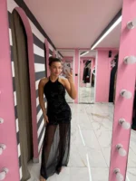 Black Allure Maxi Dress