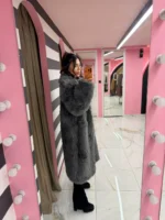 Silver Frost Fur Coat - Image 2