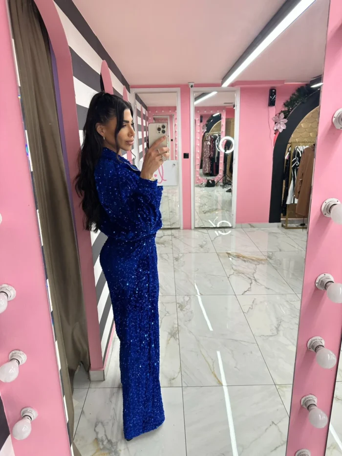 Royal Blue Shine Sequin Set - Image 2