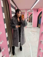 Silver Frost Fur Coat