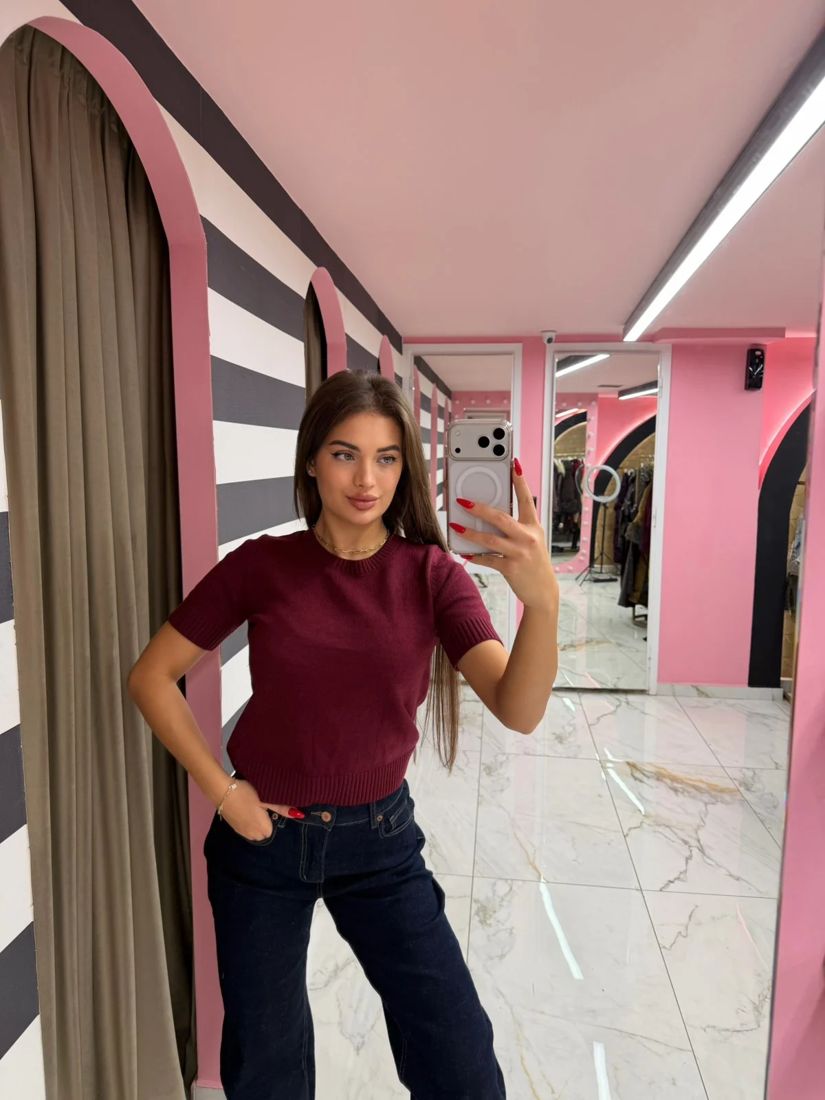 0-02-05-c76b50aa2bed641df5ce90a7534957bad51b0a98718b6aea24e41c2298dac2b8_22319a0d490 Bordeaux Knit Tee - Image 1