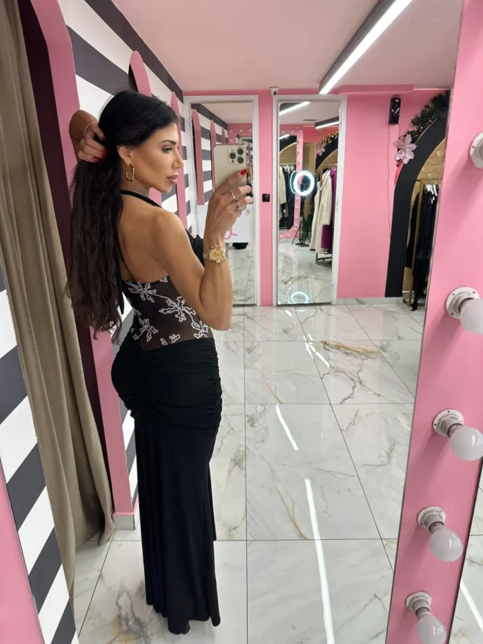 Black Siren Maxi Dress - Image 2