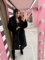 Midnight Luxe Fur Coat