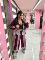 Urban Stripe – Burgundy Mood