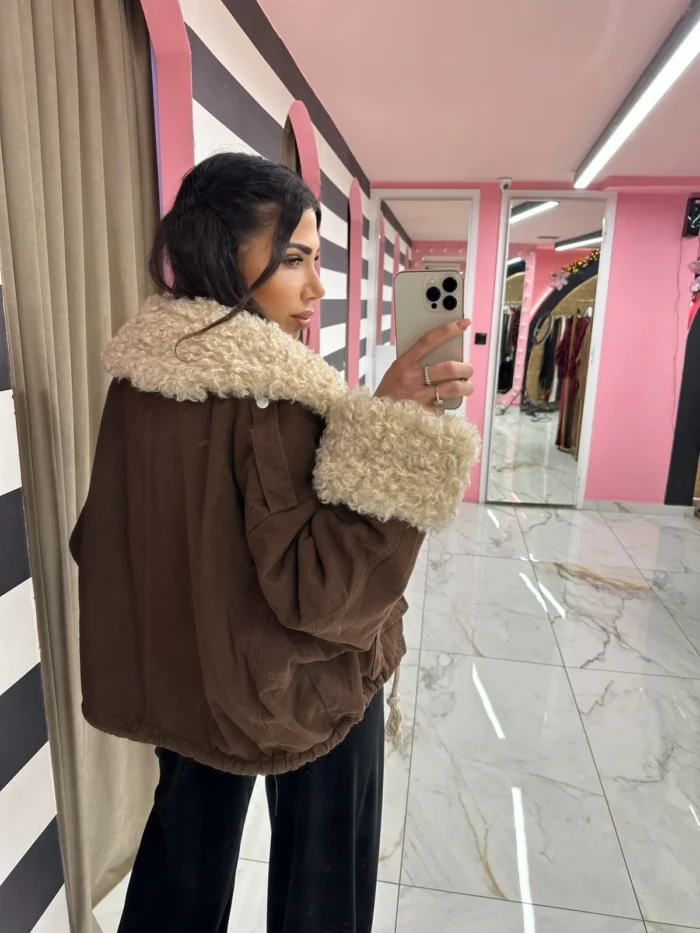 Jacket  Brown Teddy - Image 2