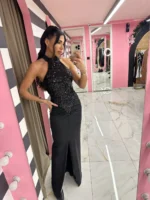 Black Icon Maxi Dress - Image 2