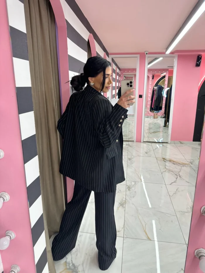 Black Power Pinstripe Suit - Image 2