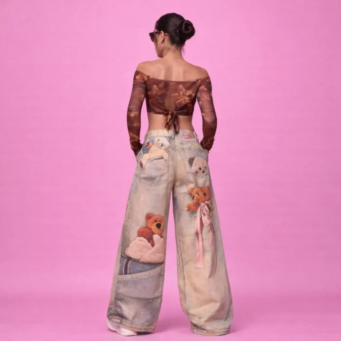 Teddy Street Wide Leg Jeans - Image 2