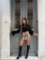 Snake Chic Mini Skirt