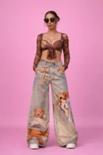 Teddy Street Wide Leg Jeans