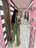 Animal Print Σετ Φόρμας με Ρίγες - Image 6