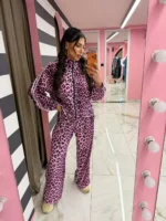 Animal Print Σετ Φόρμας με Ρίγες - Image 3