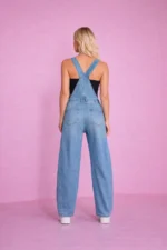 Classic Fit Denim Overalls - Image 4