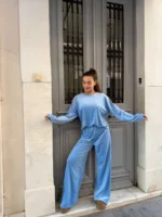 Σετ Velour Soft Touch –  Sky Blue