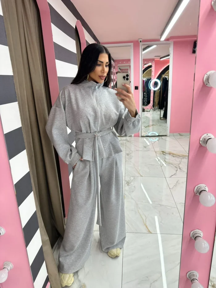 Σετ Φόρμα με Ζώνη & Φερμουάρ - Image 3