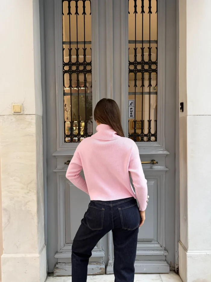 Soft Blush Knit Top - Image 2