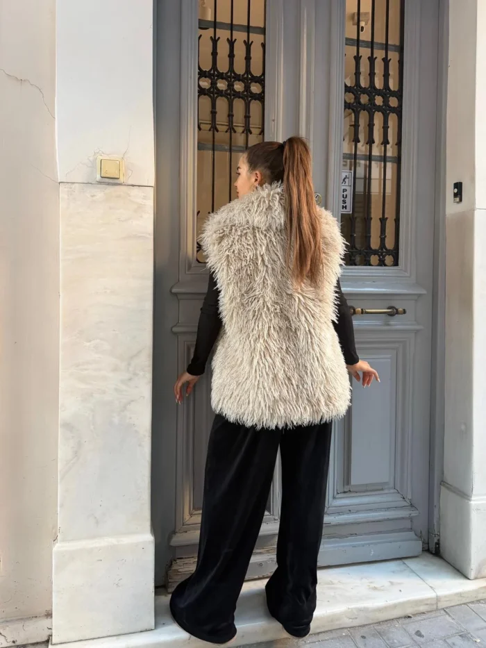 Οικολογική Γούνα “Cream Glow” – ΚΡΕΜ - Image 2