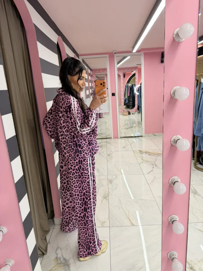 Animal Print Σετ Φόρμας με Ρίγες - Image 4