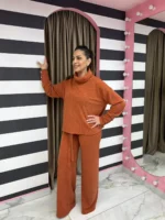 Πλεκτό Σετ με Ζιβάγκο Λαιμό - Image 3