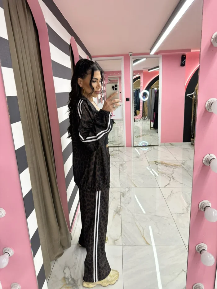 Animal Print Σετ Φόρμας με Ρίγες - Image 8