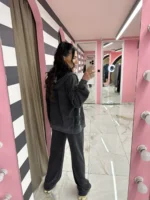 Πετροπλυμένη Φόρμα με Strass Λεπτομέρειες - Image 3