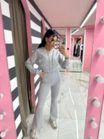 Grey Comfort Zip Set