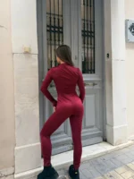 Velvet Wine Jumpsuit - Image 2