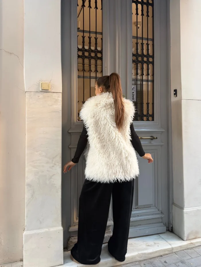 Οικολογική Γούνα “Ivory Muse” – ΛΕΥΚΟ - Image 2