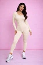 ShapeLuxe Ribbed Jumpsuit - Image 4