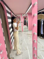 Vanilla Beige Active Flare Set - Image 2