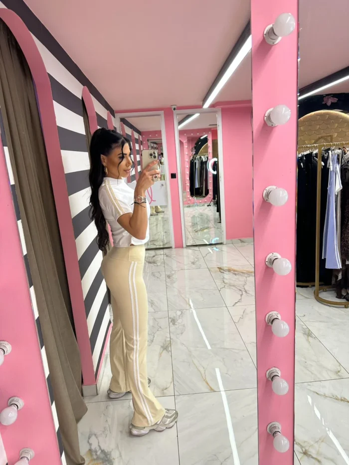 Vanilla Beige Active Flare Set - Image 2