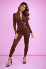 Shape Zip Jumpsuit - Image 3